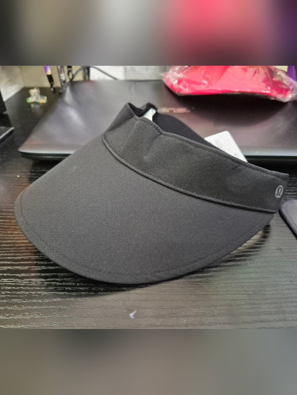 lululemon athletica Black Fast Paced Wide Band Run Visor